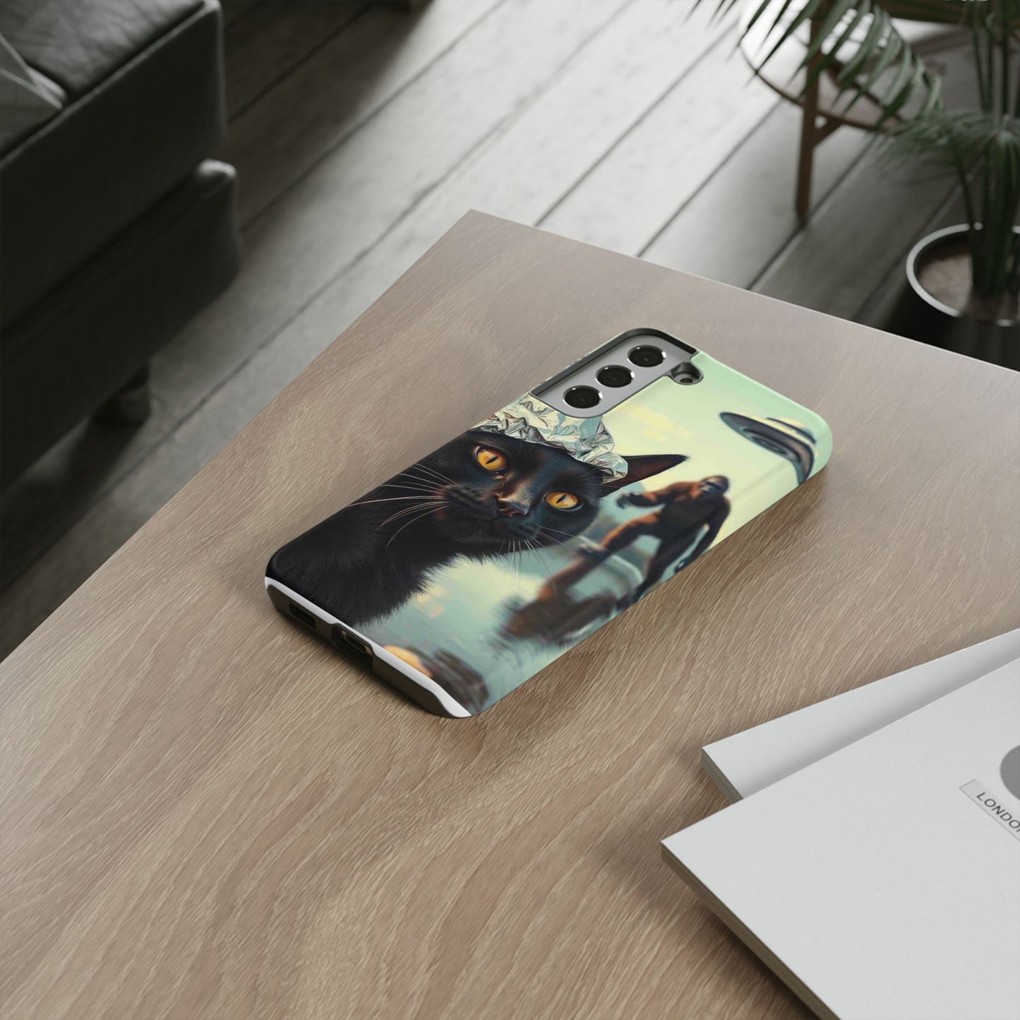 Conspiracy Cat Tough Phone Cases