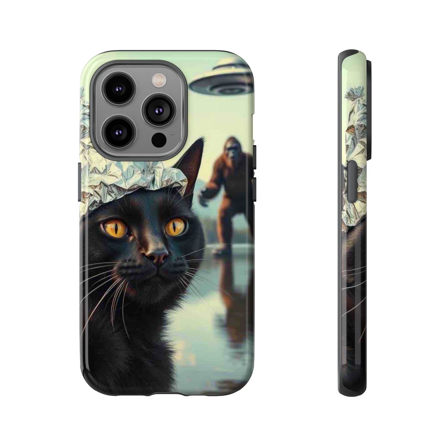 Conspiracy Cat Tough Phone Cases