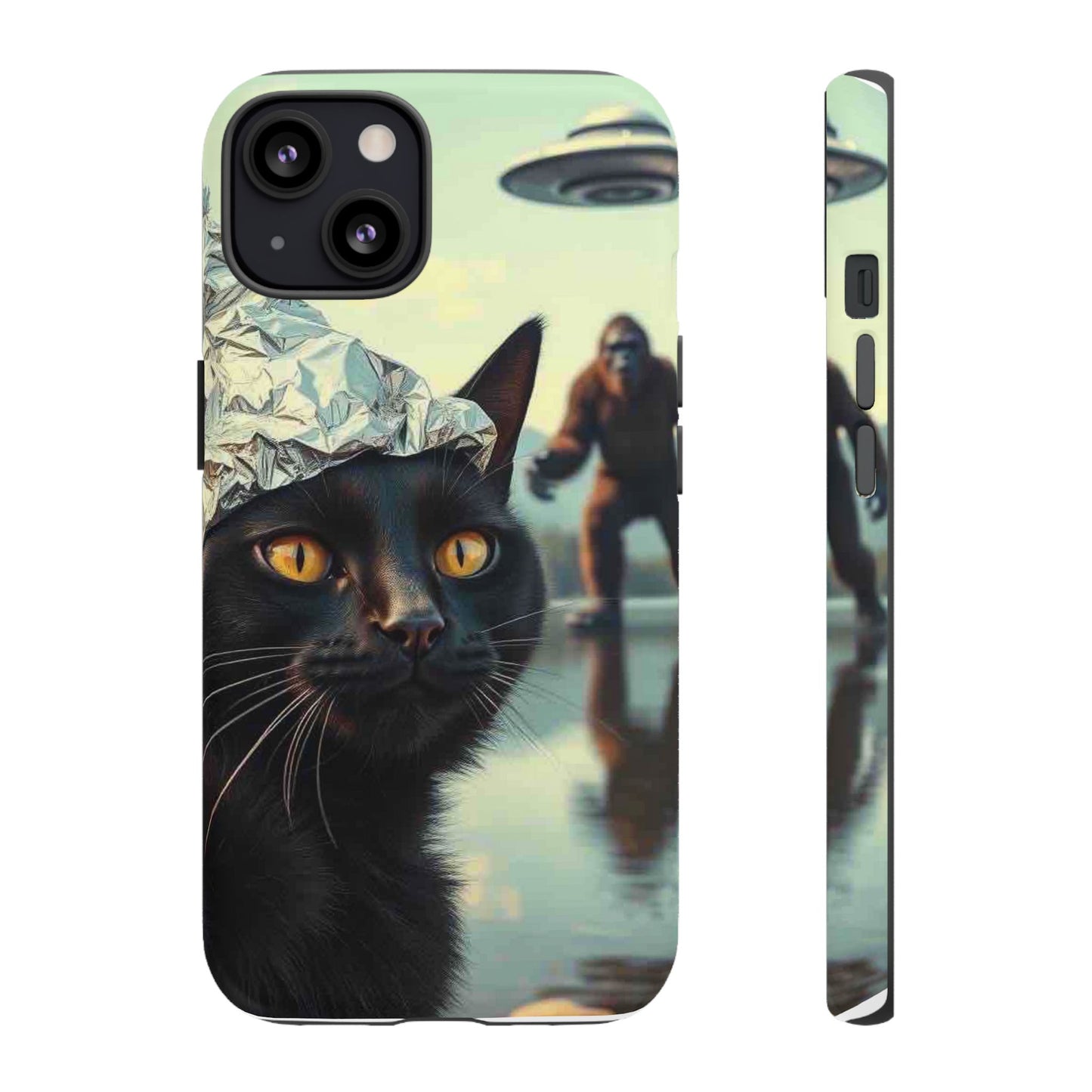 Conspiracy Cat Tough Phone Cases