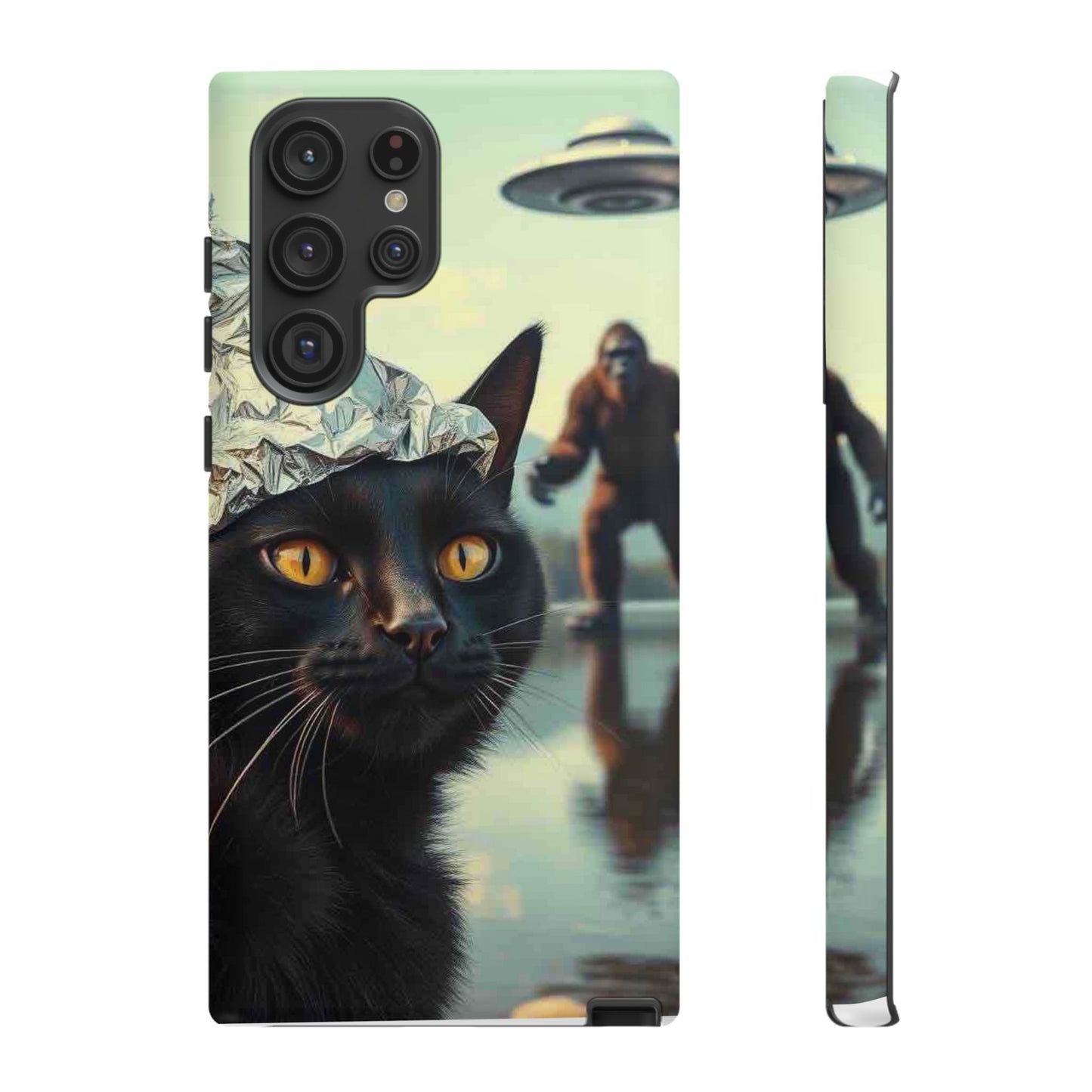 Conspiracy Cat Tough Phone Cases