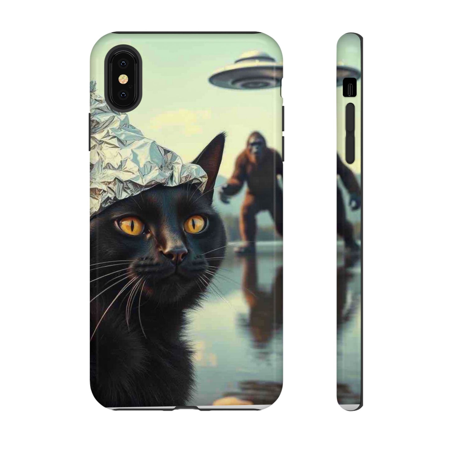 Conspiracy Cat Tough Phone Cases