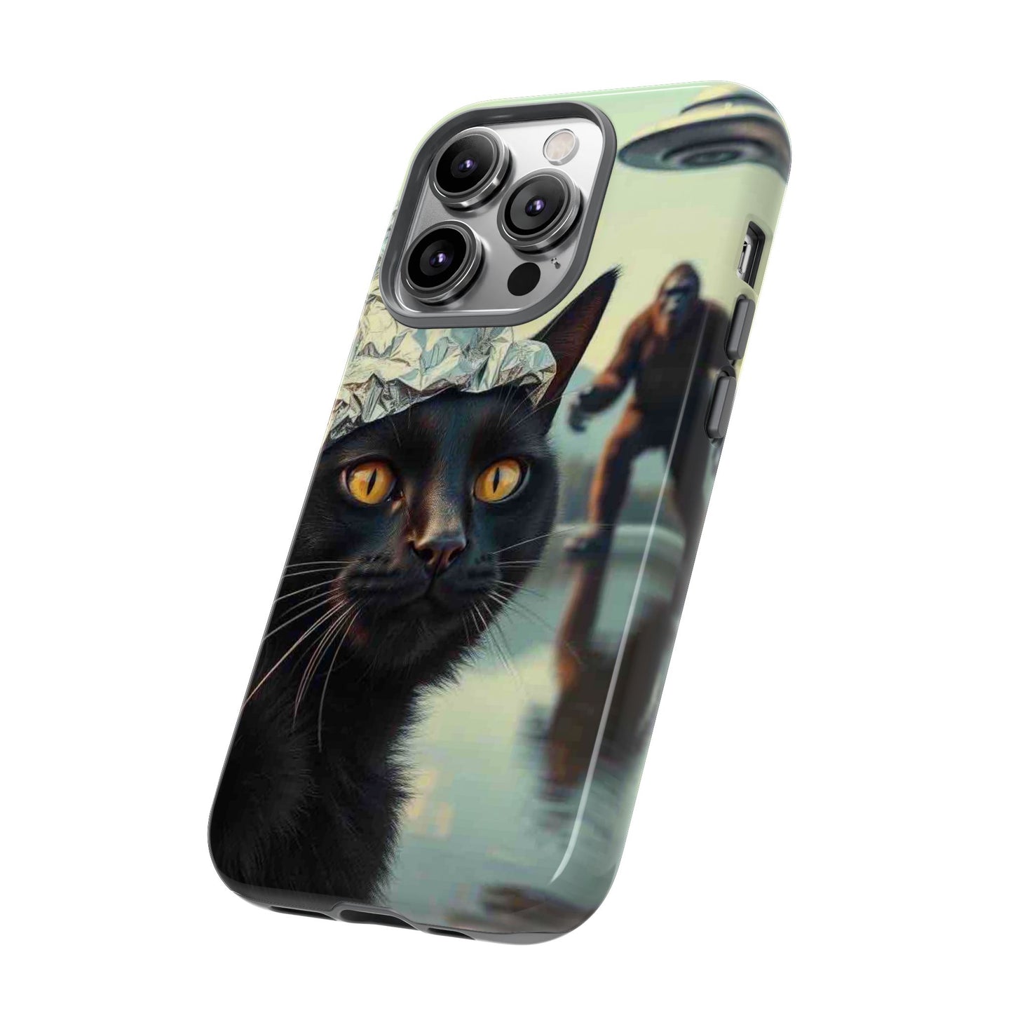 Conspiracy Cat Tough Phone Cases