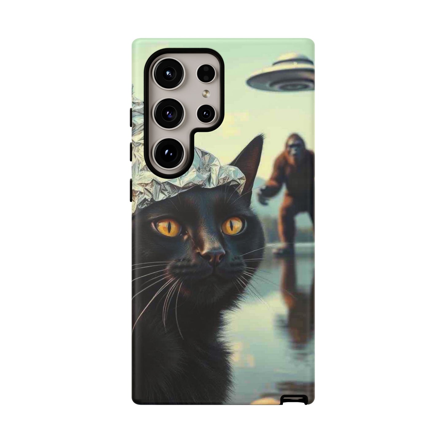 Conspiracy Cat Tough Phone Cases