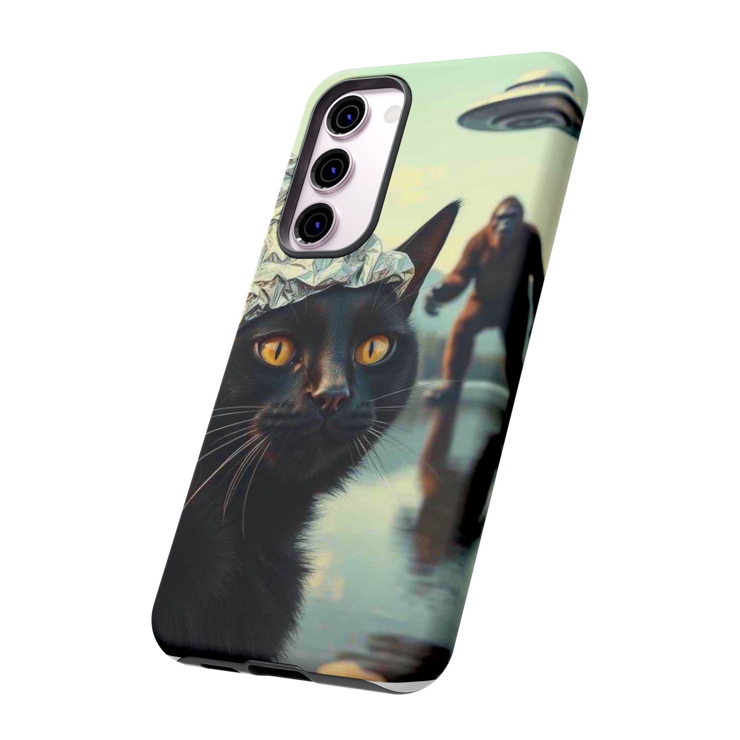 Conspiracy Cat Tough Phone Cases