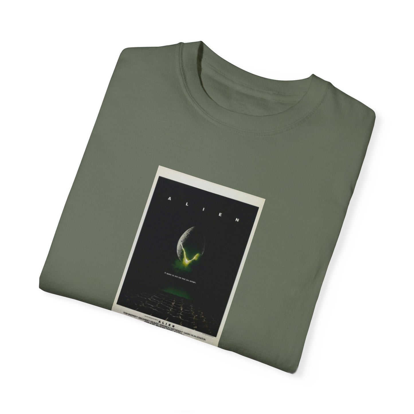 Aliens Movie Poster- Unisex Garment-Dyed T-shirt