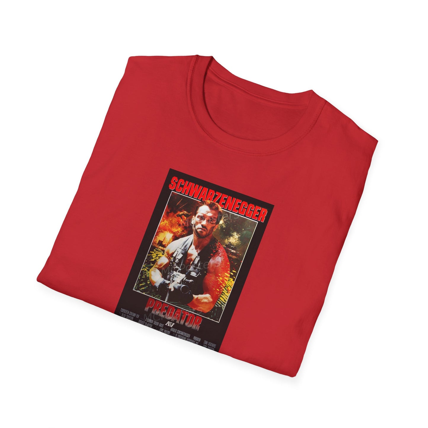 Predator Movie Poster in a Unisex Softstyle T-Shirt