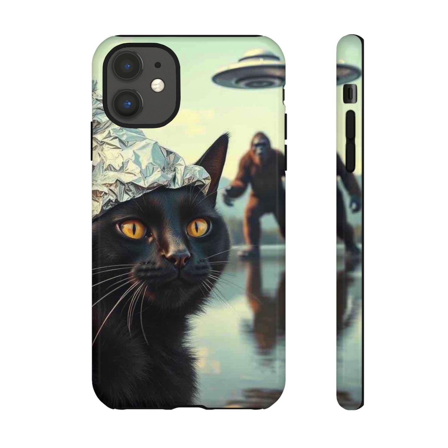 Conspiracy Cat Tough Phone Cases