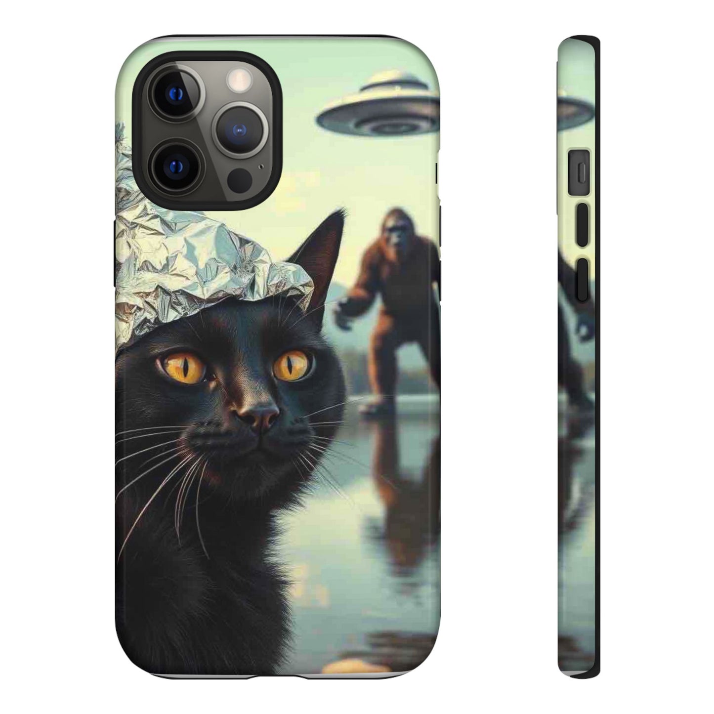 Conspiracy Cat Tough Phone Cases