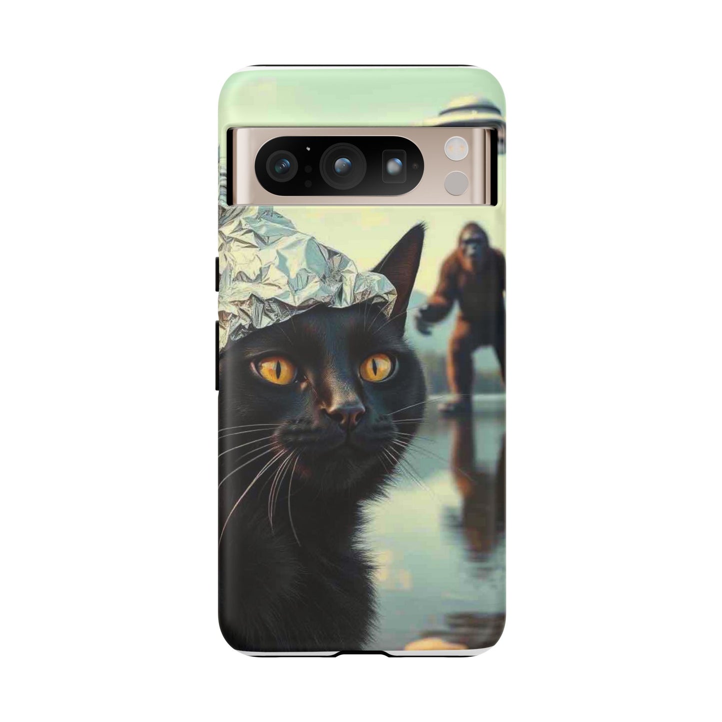 Conspiracy Cat Tough Phone Cases